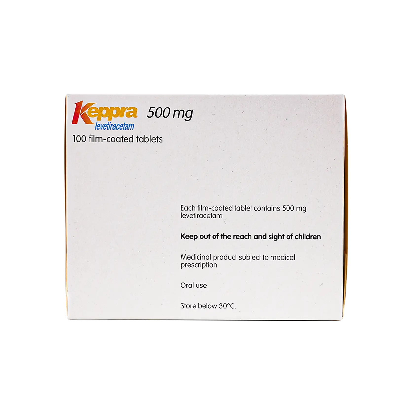 Keppra 500Mg 100 Tab