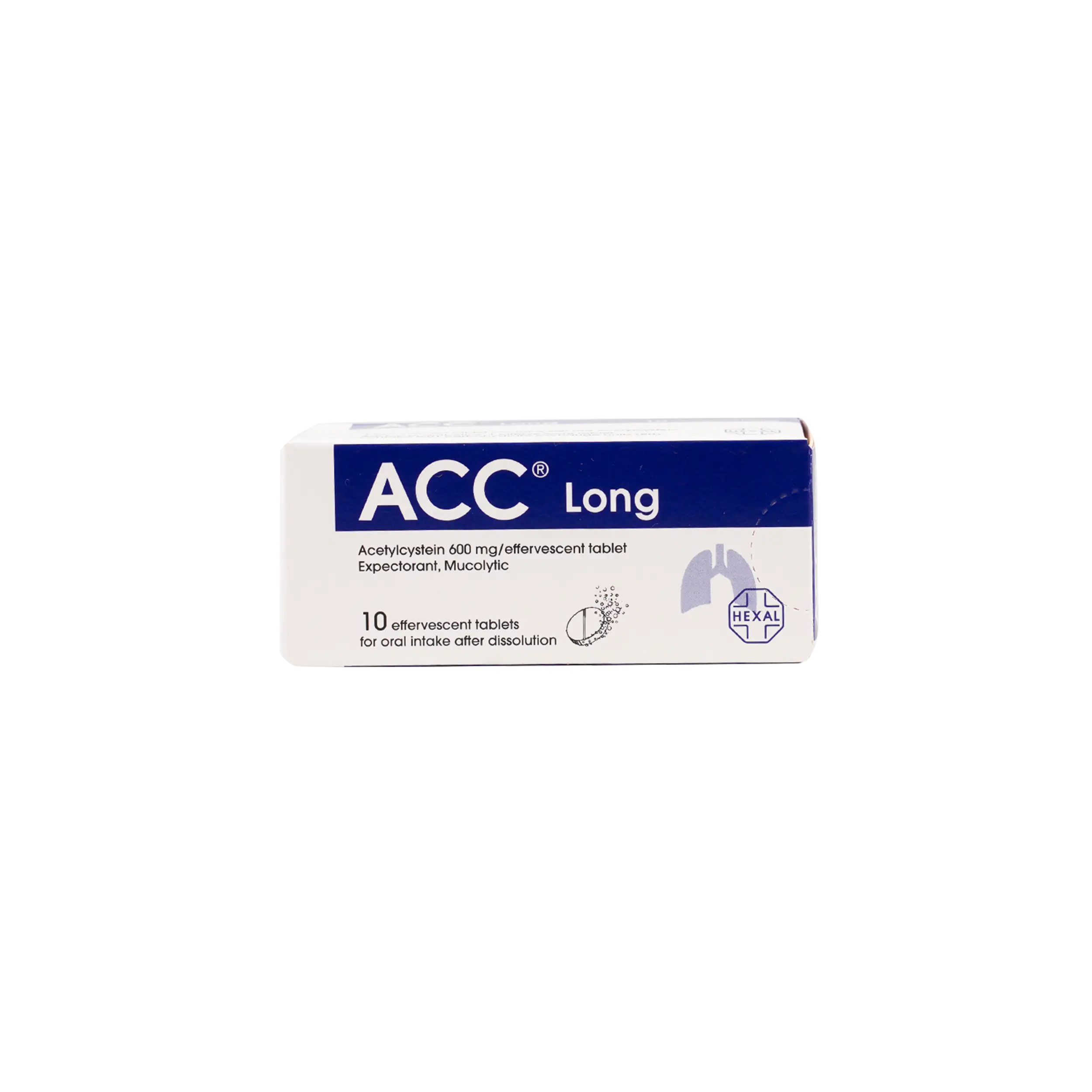 Acc Long 600Mg 10 Effervescent Tablets