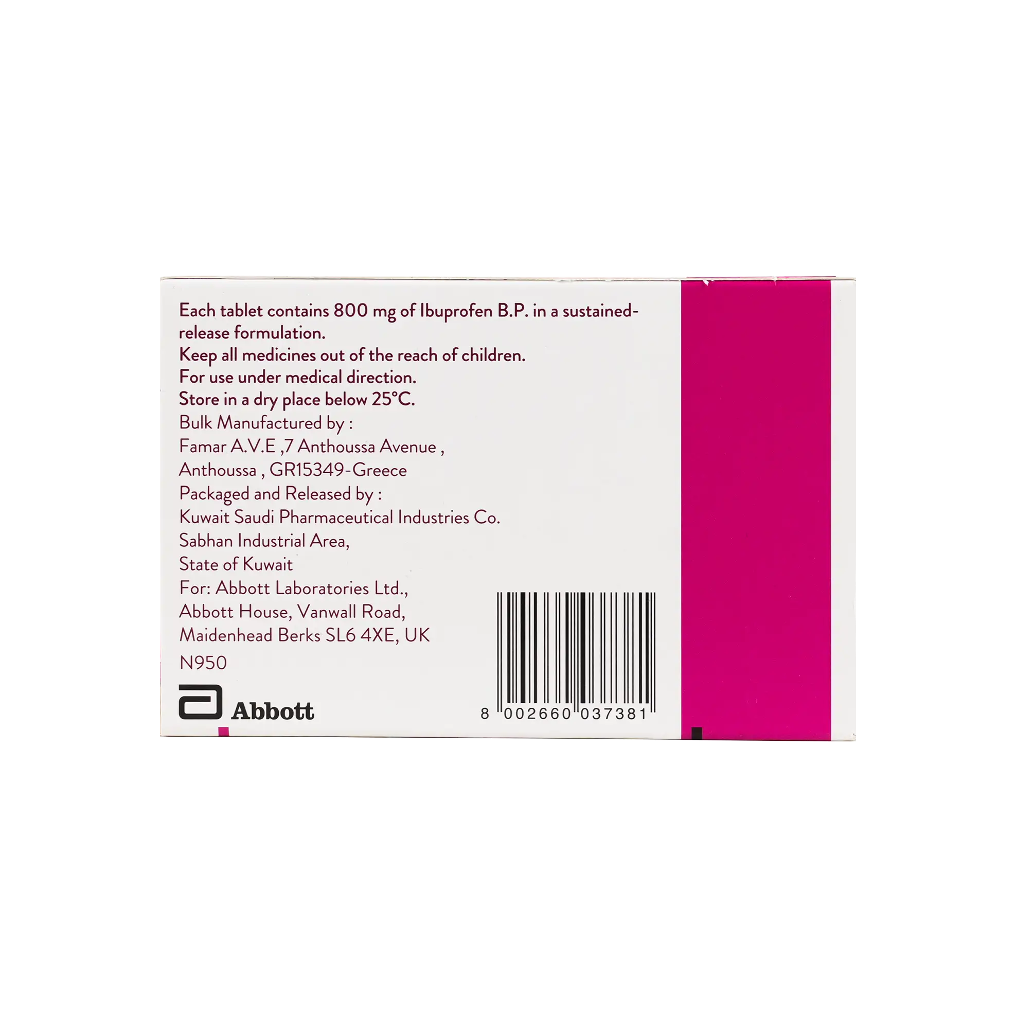 Brufen Retard 800Mg 20 Tab