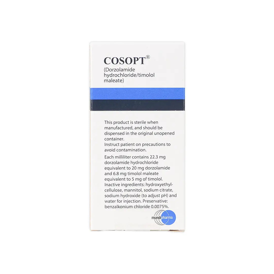 Cosopt Eye Drops 5 Ml