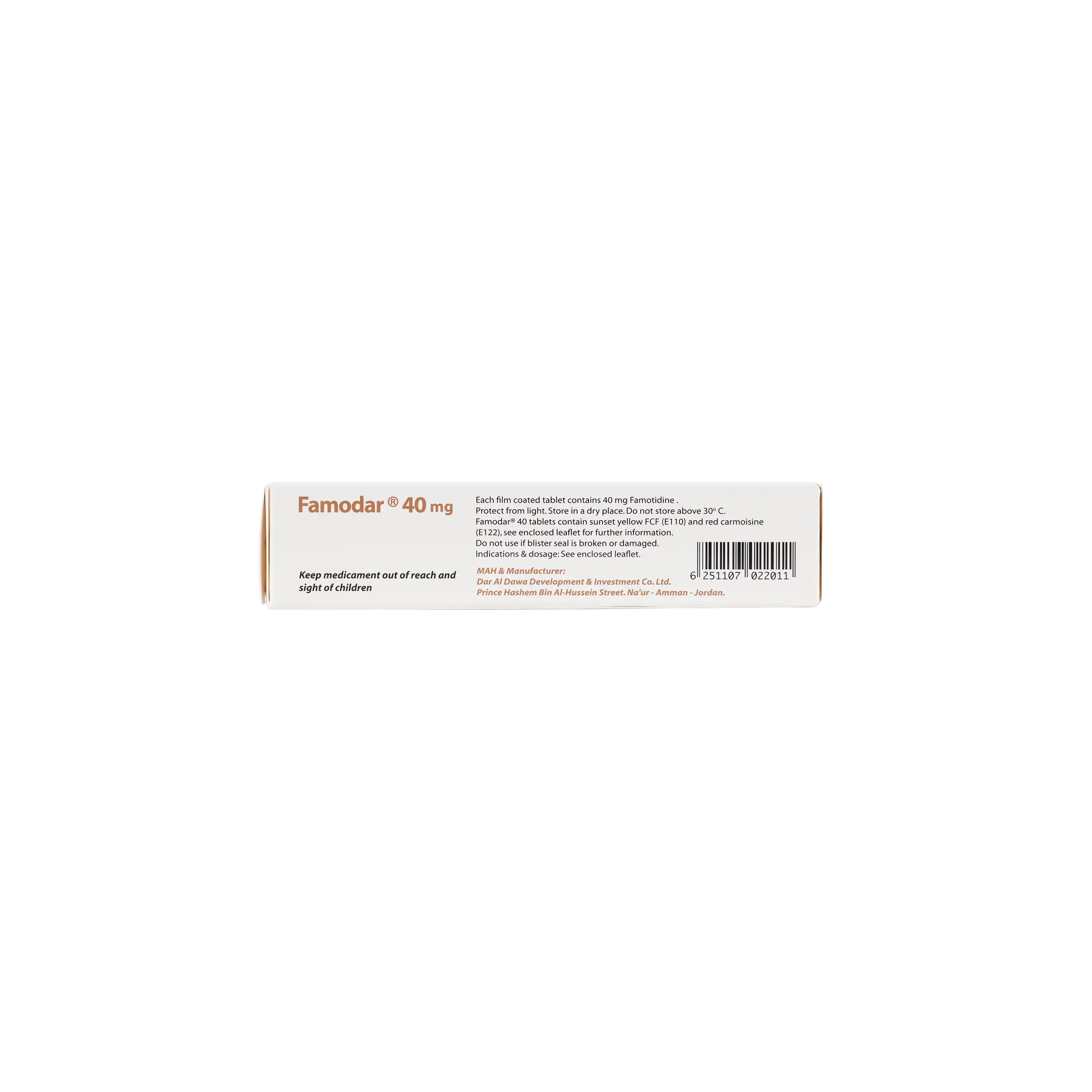 FAMODAR TABLETS 40MG 10 TAB