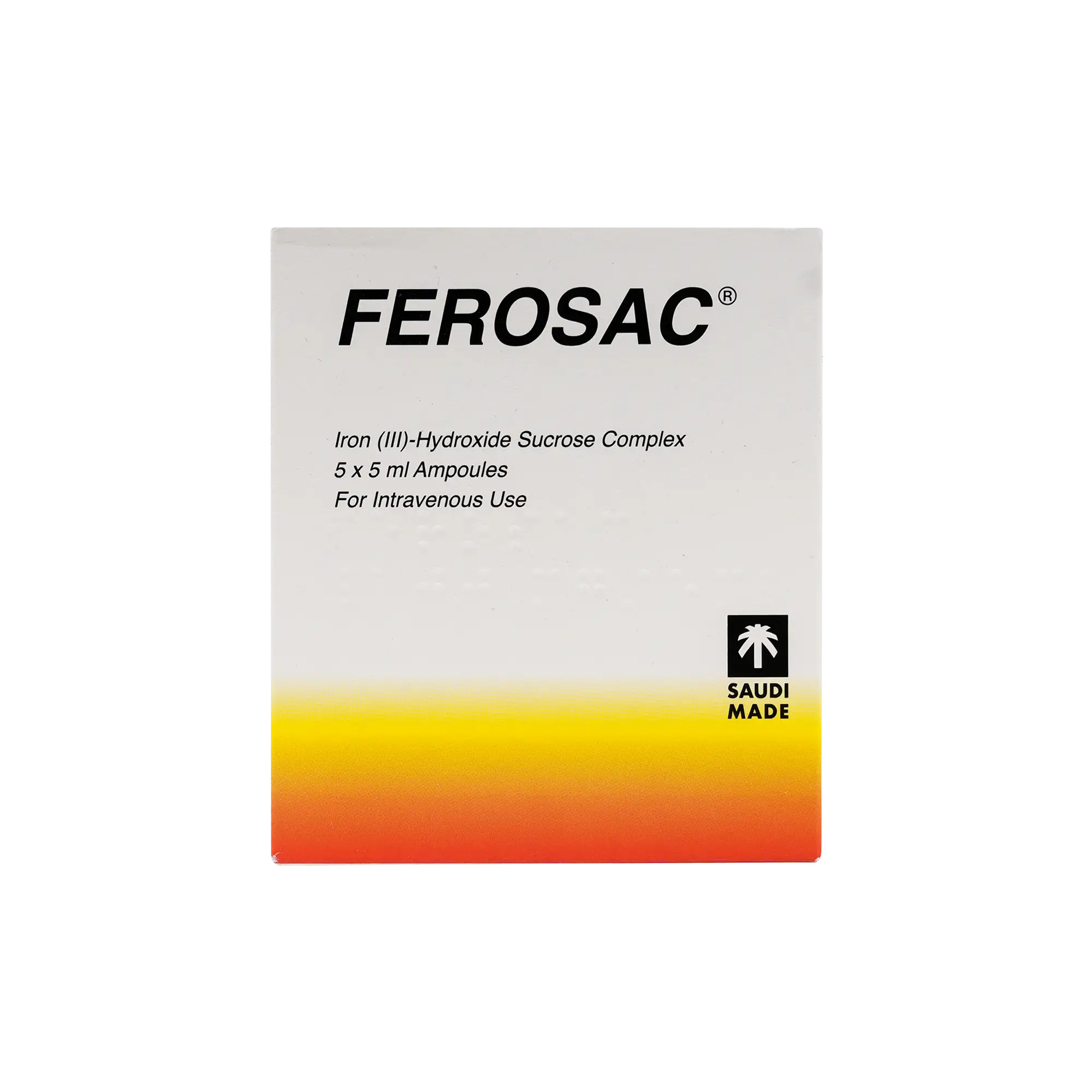 Ferosac Iv 100Mg/5Ml 5Amp