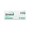 Ventol Tablets 4Mg 20 Tab