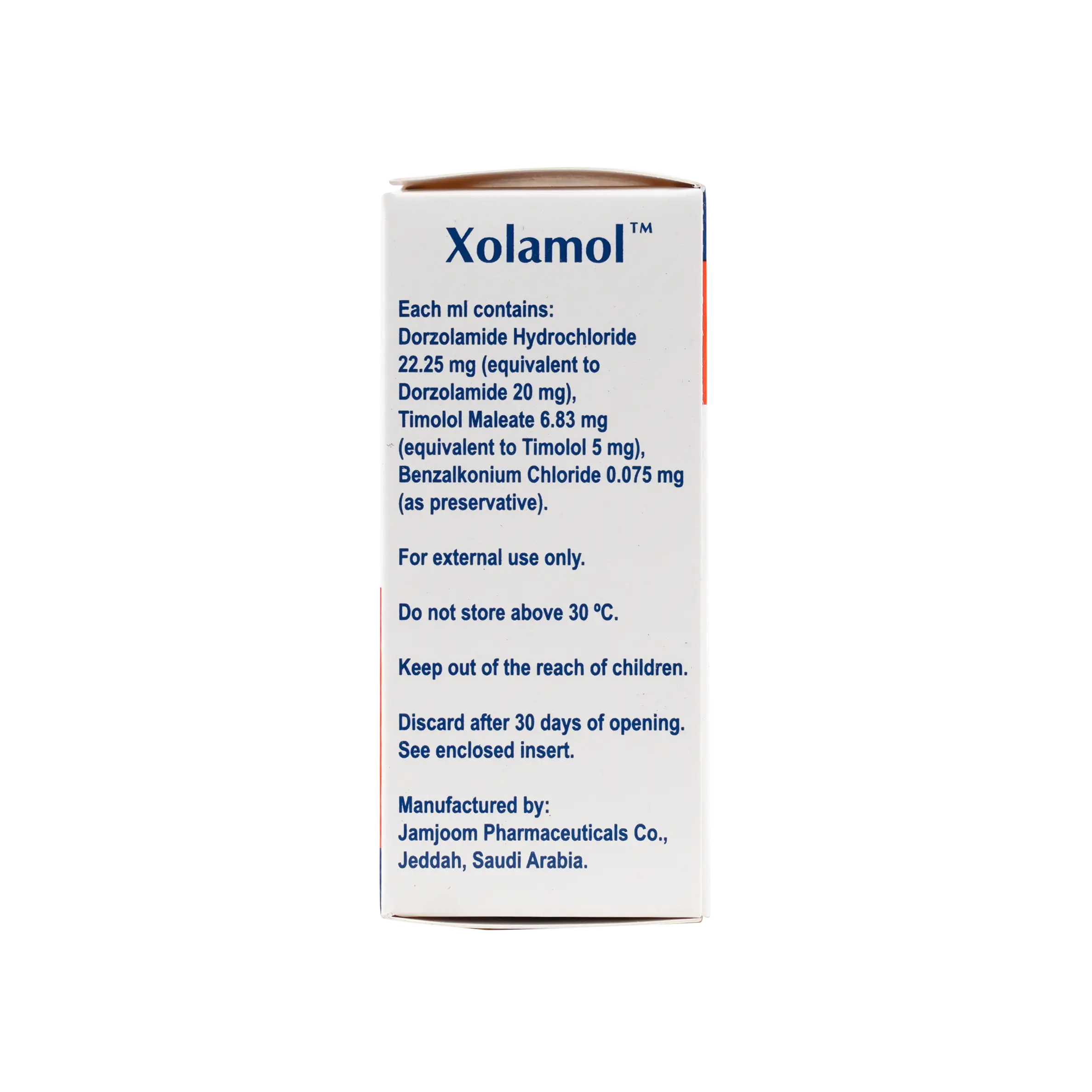 XOLAMOL OPTHALMIC EYE SOLUTION 5ML