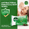 Dettol Original 2 in 1 Antibacterial Skin and Surface Wipes, 80