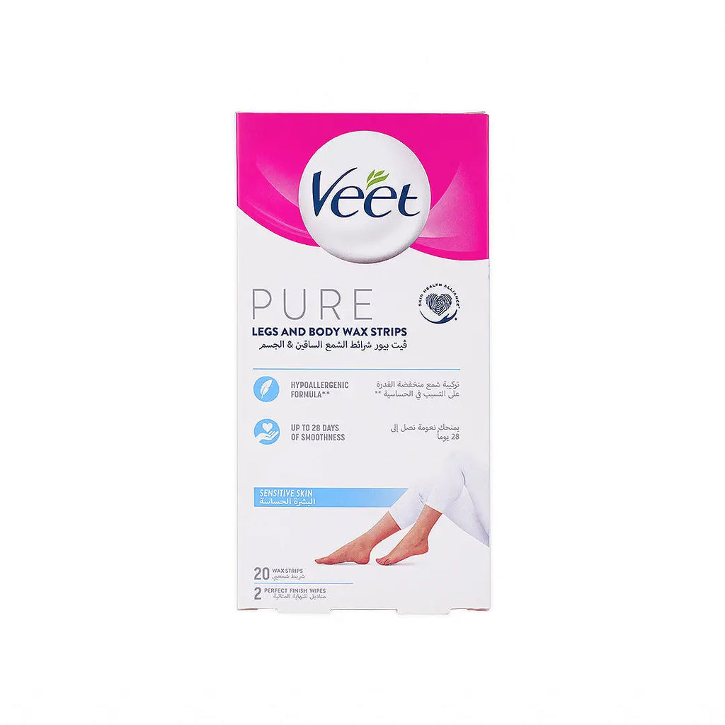 Veet Wax Strips For Sensitive Skin 20 Pcs