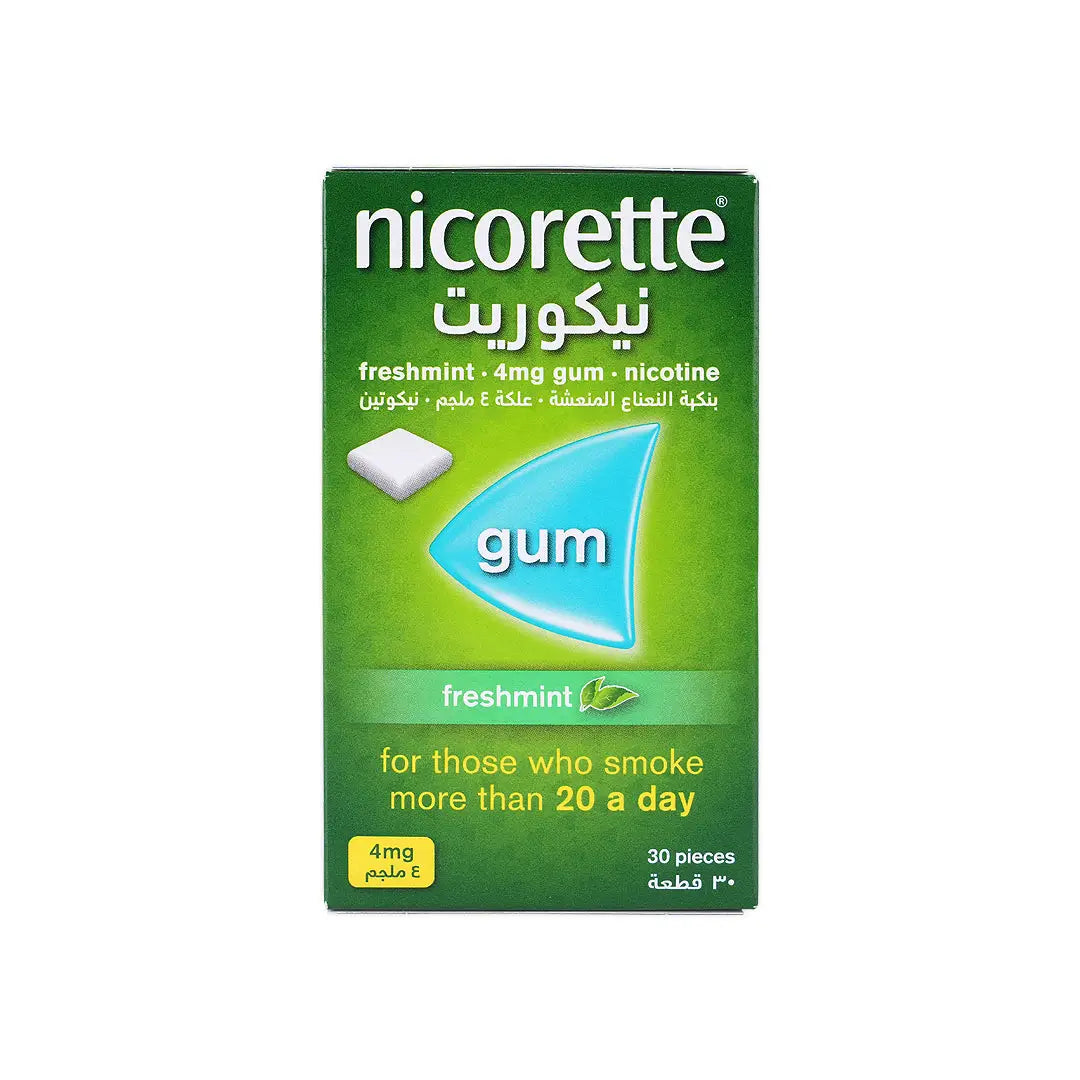 Nicorette Fresh Mint 4Mg Gum 30Pcs
