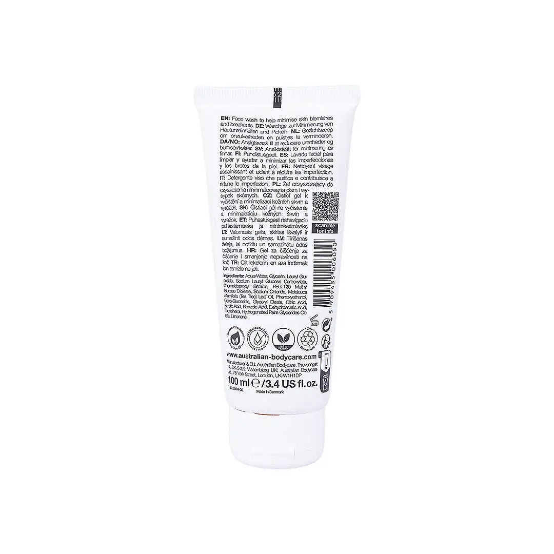 Australian Body Care Tea Tree Oil Facial Wash 100Ml