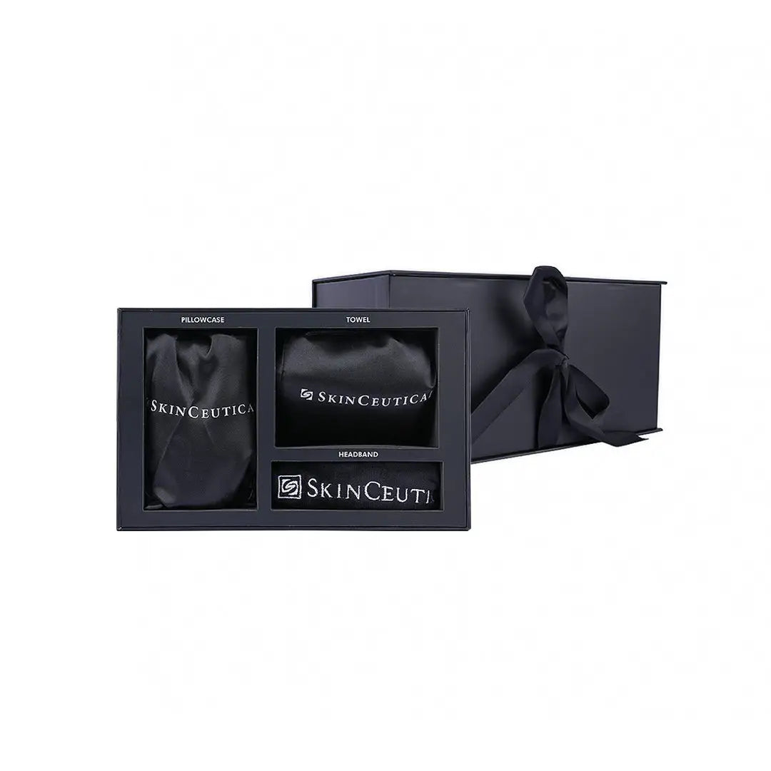 skinceutical luxurious gift box(towel+pillow case+head band)