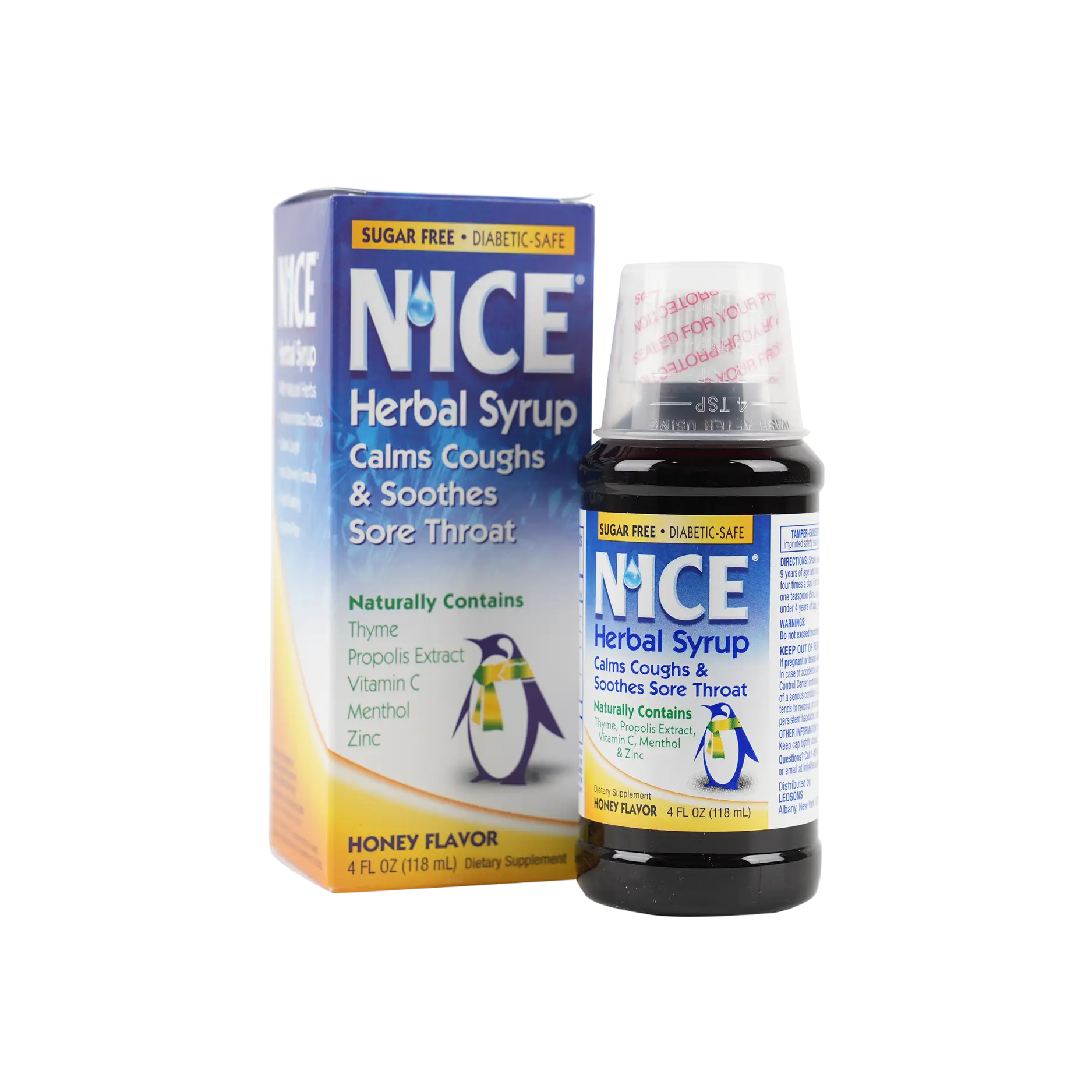 NICE HERBAL SYRUP FOR COUGHS 118ML