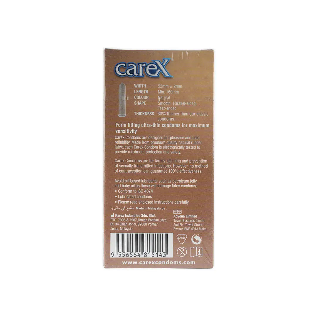 Carex Zero Thin Condoms 12pcs