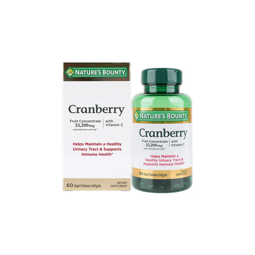 NATURES BOUNTY CRANBERRY 25,200MG 60CAP
