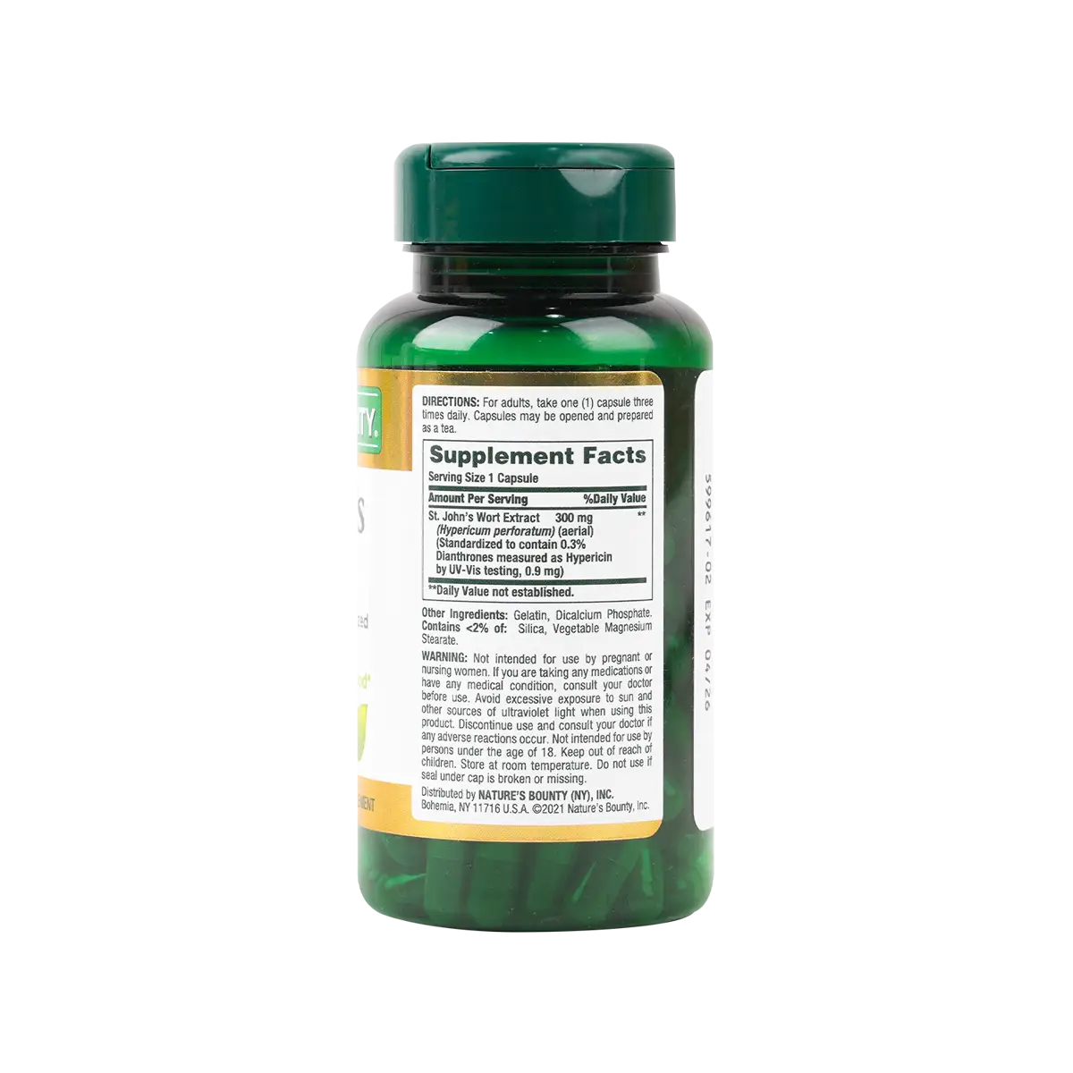 Natures Bounty St.Johns Wort 300Mg 100 Cap