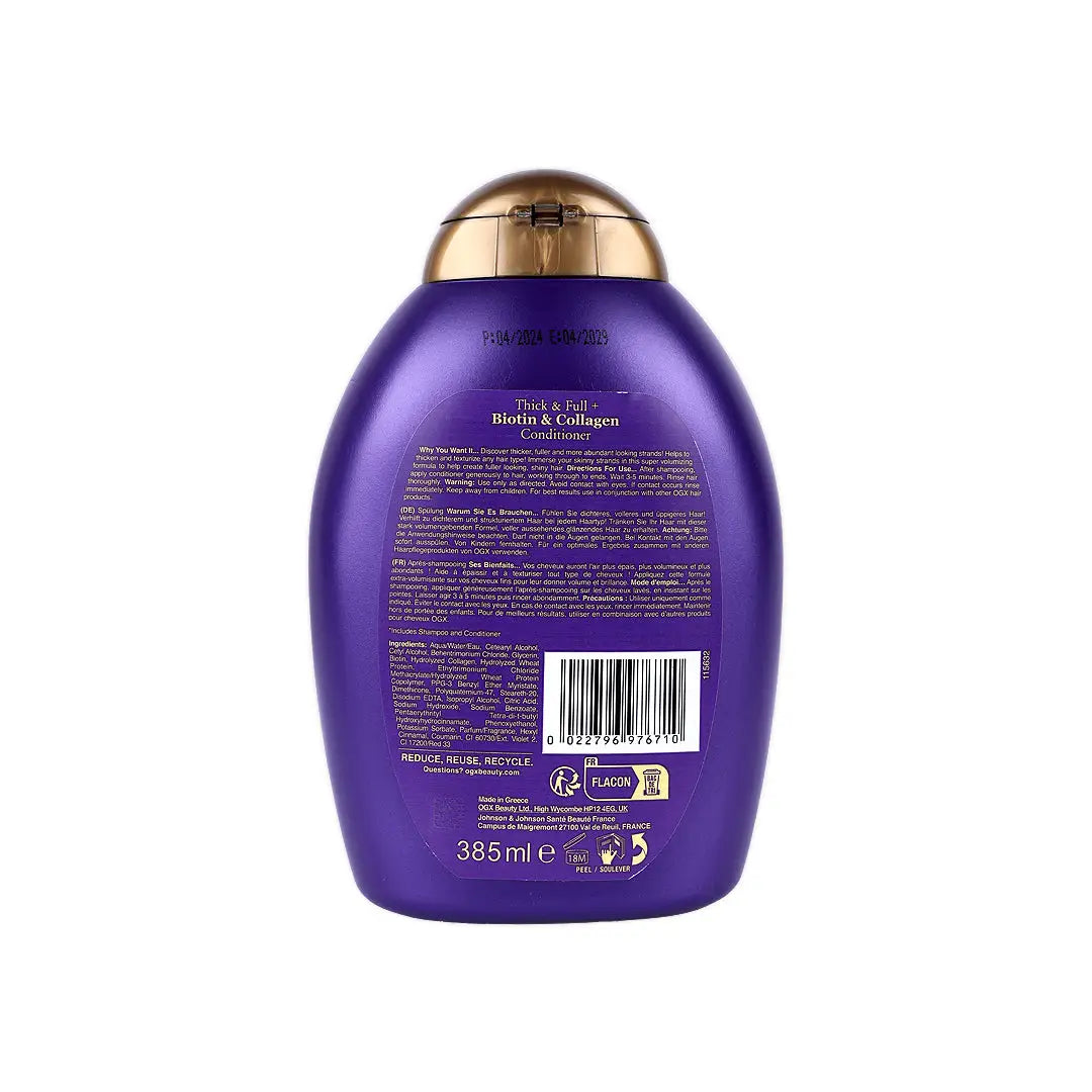 OGX Biotin & Collagen Conditioner 385Ml
