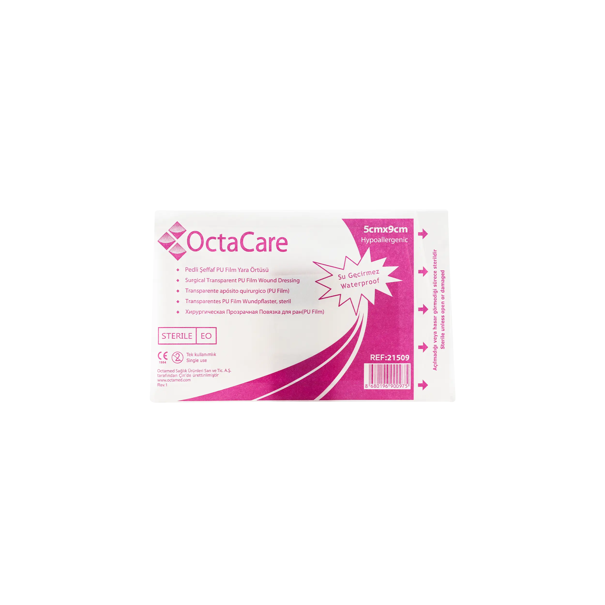 Octacare Waterproof Wound Plaster 5x9cm 1pc-21509