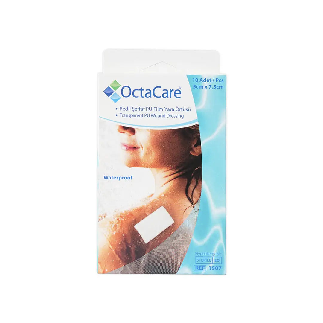 Octacare Waterproof Wound Plaster 5x7.5cm 10pcs-1507
