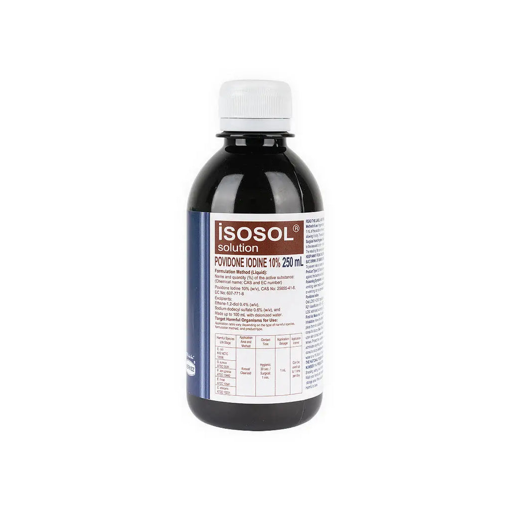 ISOSOL POVIDONE-IODINE SOLUTION 250ML