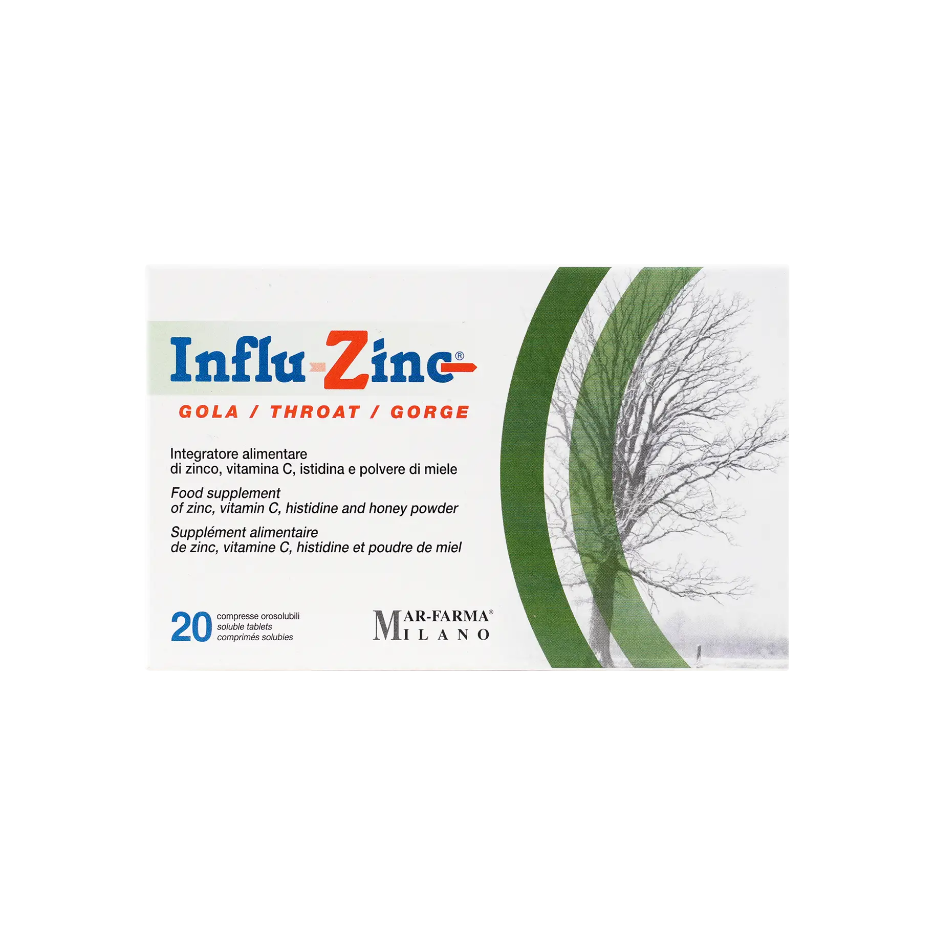 Influ-Zinc Throat 20Tab