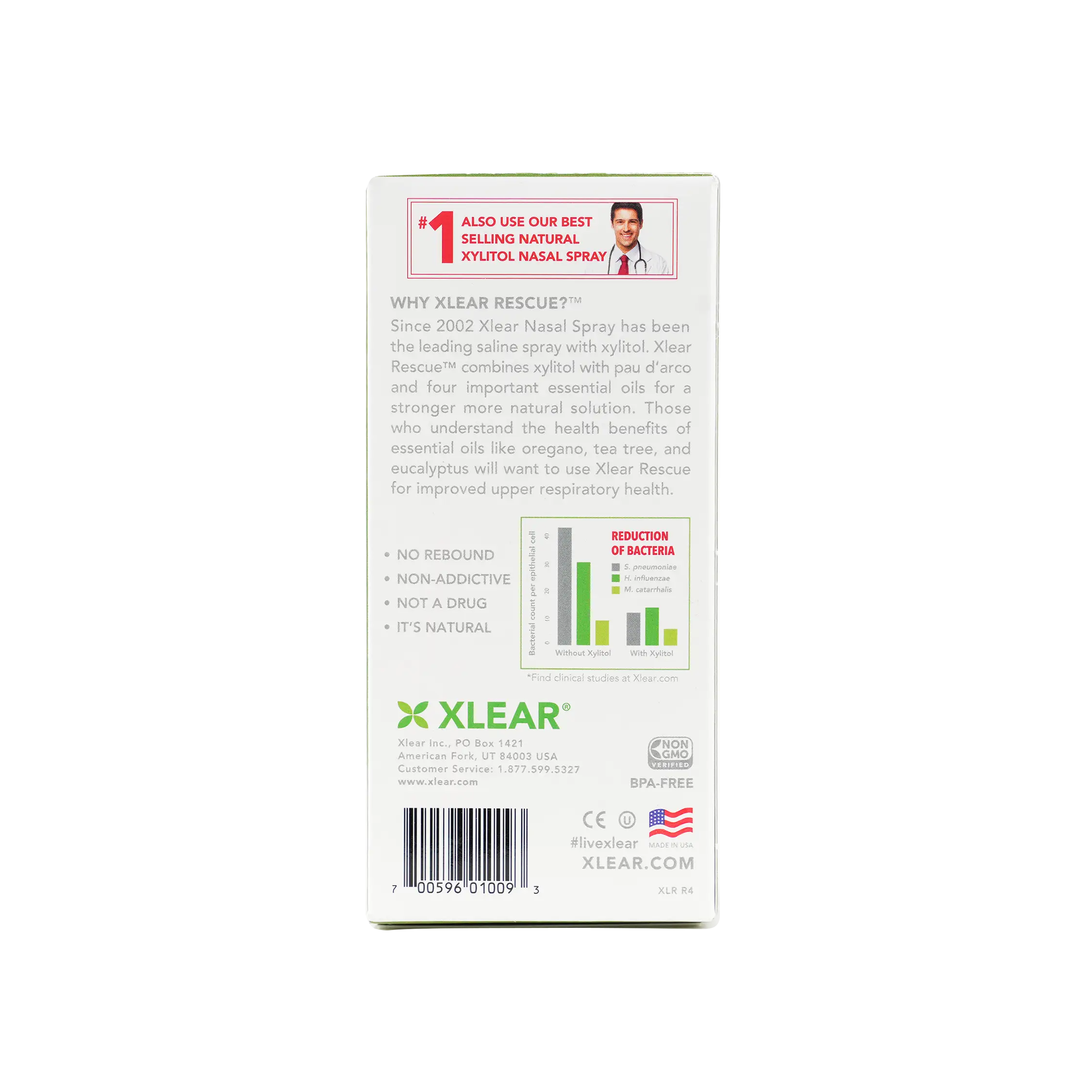 Xlear Rescue Nasal Spray 45Ml