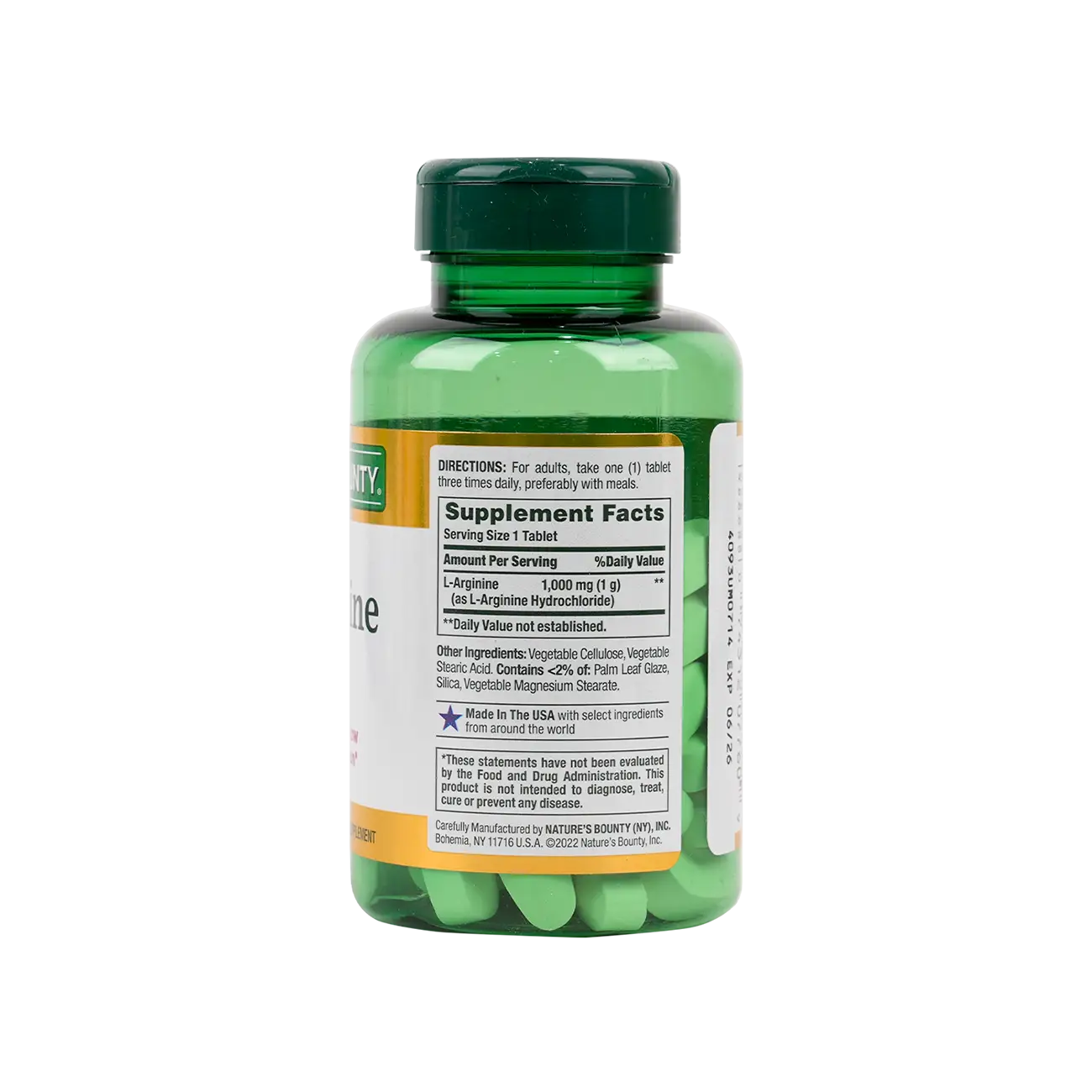 NATURES BOUNTY L-ARGININE 1000MG 50TAB