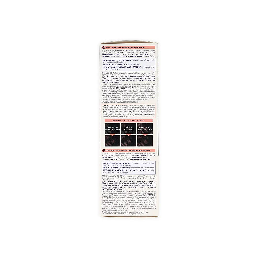 Phyto Permanent Hair Color NO.4.77 - Intense Chestnut Brown