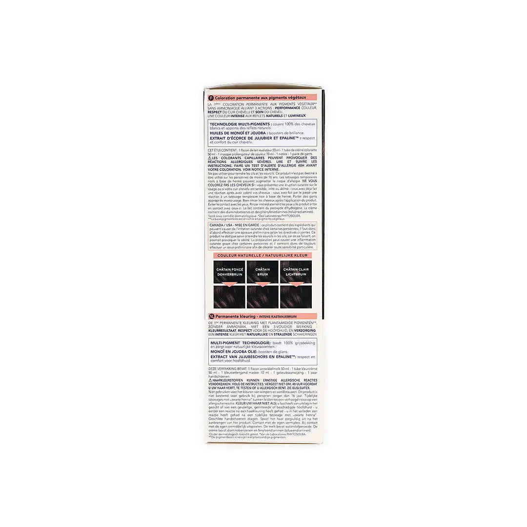 Phyto Permanent Hair Color NO.4.77 - Intense Chestnut Brown