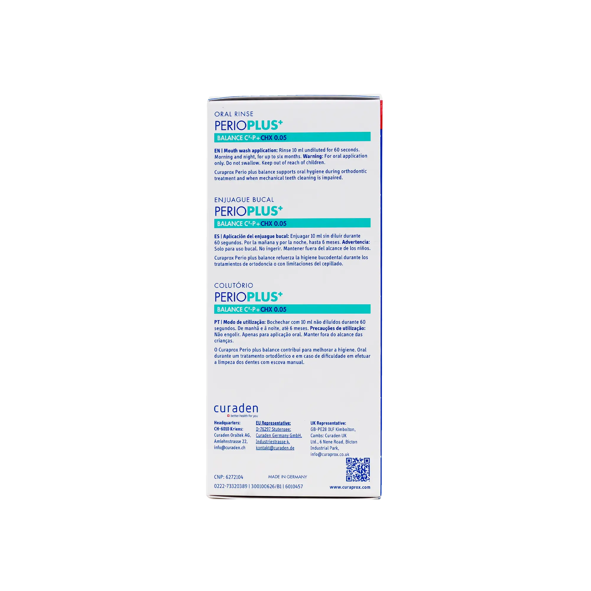 Curaprox Perioplus Balance CHX 0.05 Mouthwash 200ml