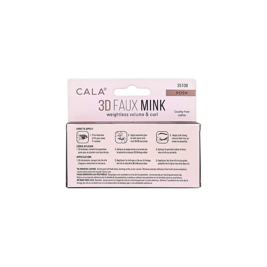 Cala Eye Lashes 3D Faux Mink Posh