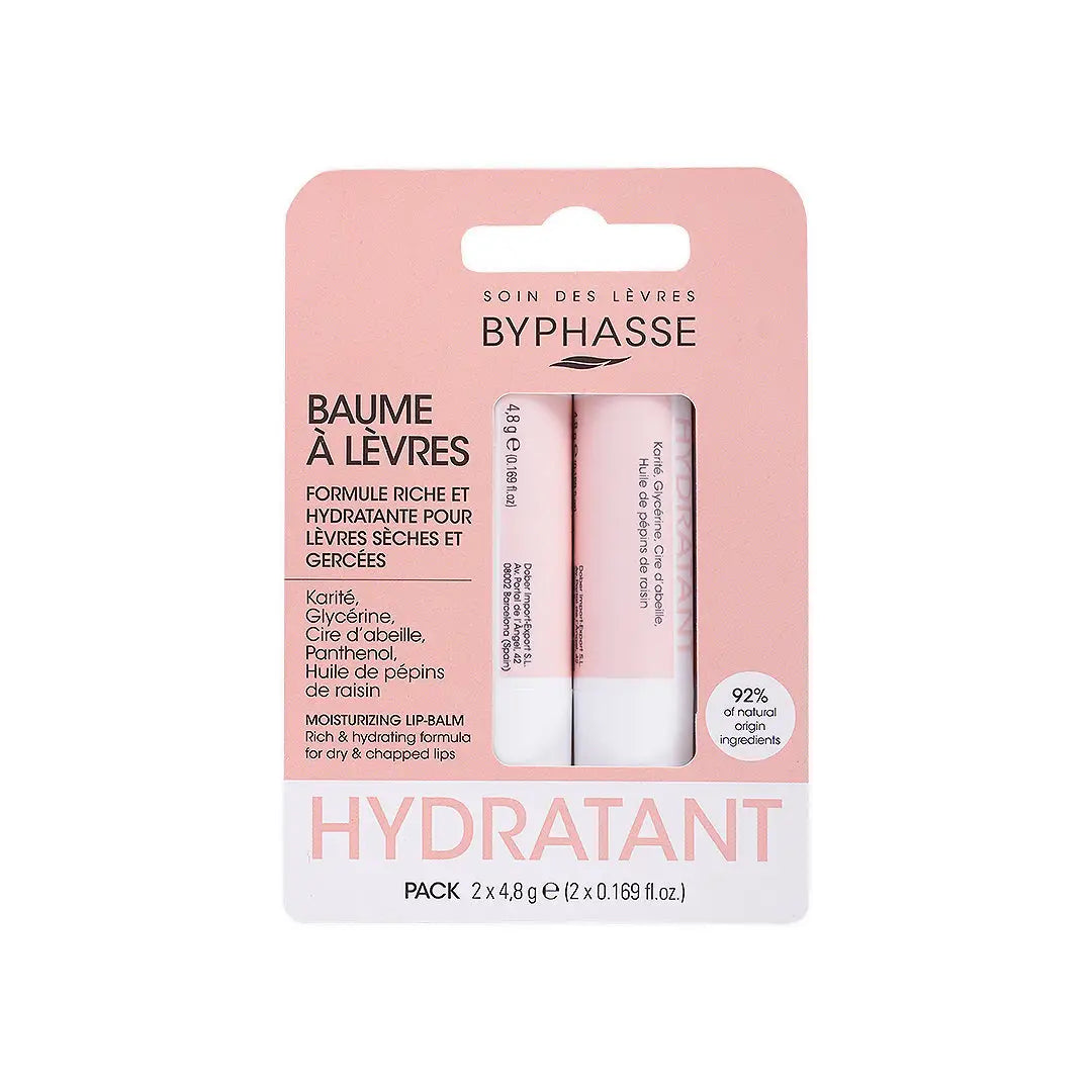 Byphasse Moisturizing Lip Balm 2X4.8G