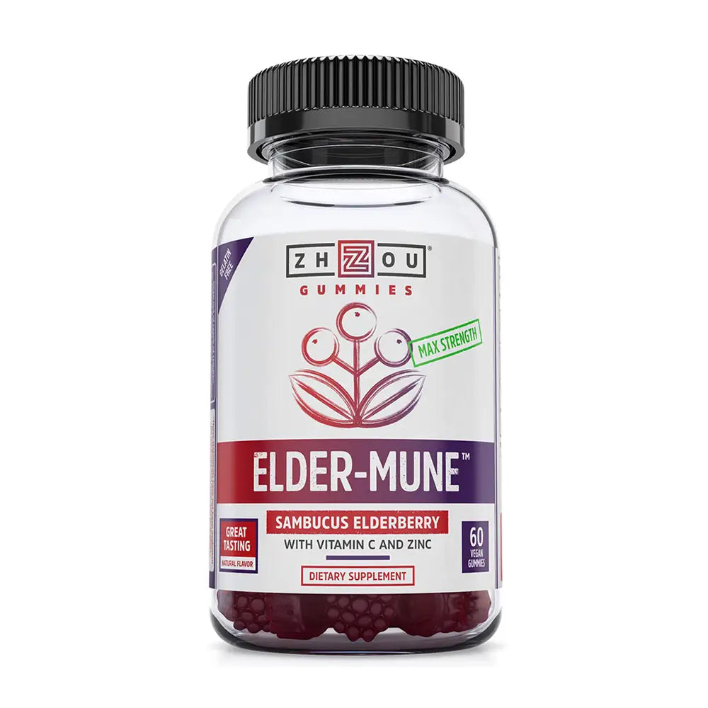 Zhou Elder-Immune Vitamin-C & Zinc 60 Gummies