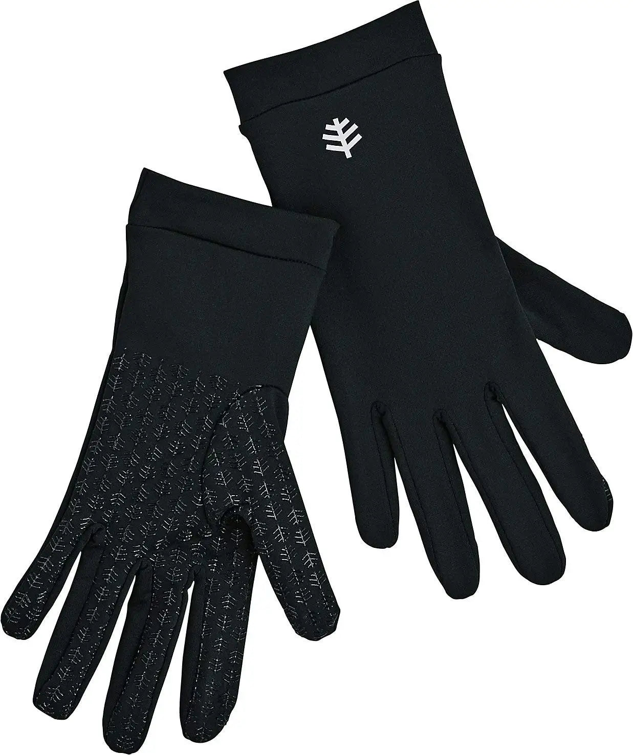 Coolibar Upf50+ Sun Black Gloves-M