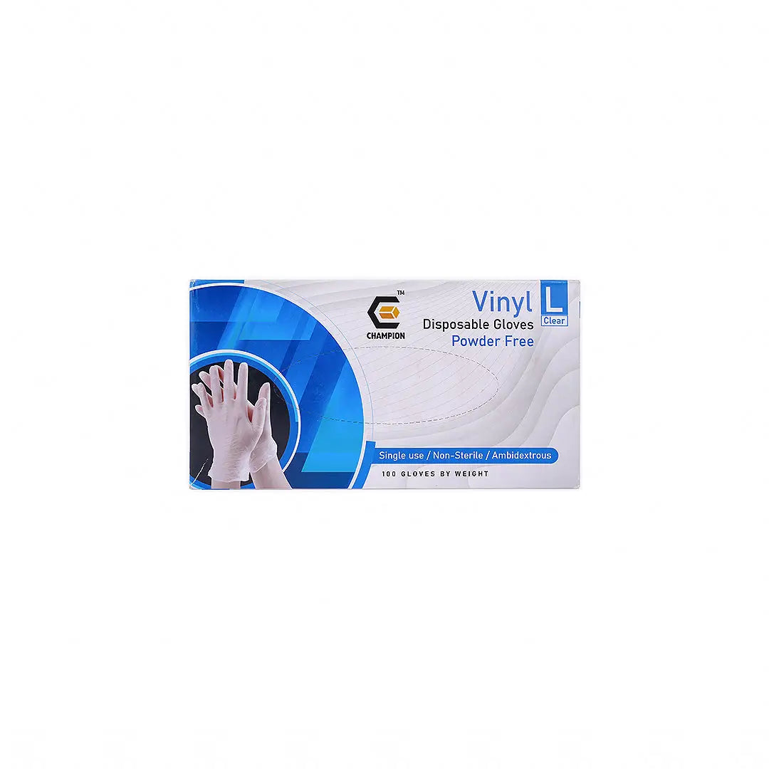 Gloves Vinyl 100pcs-L