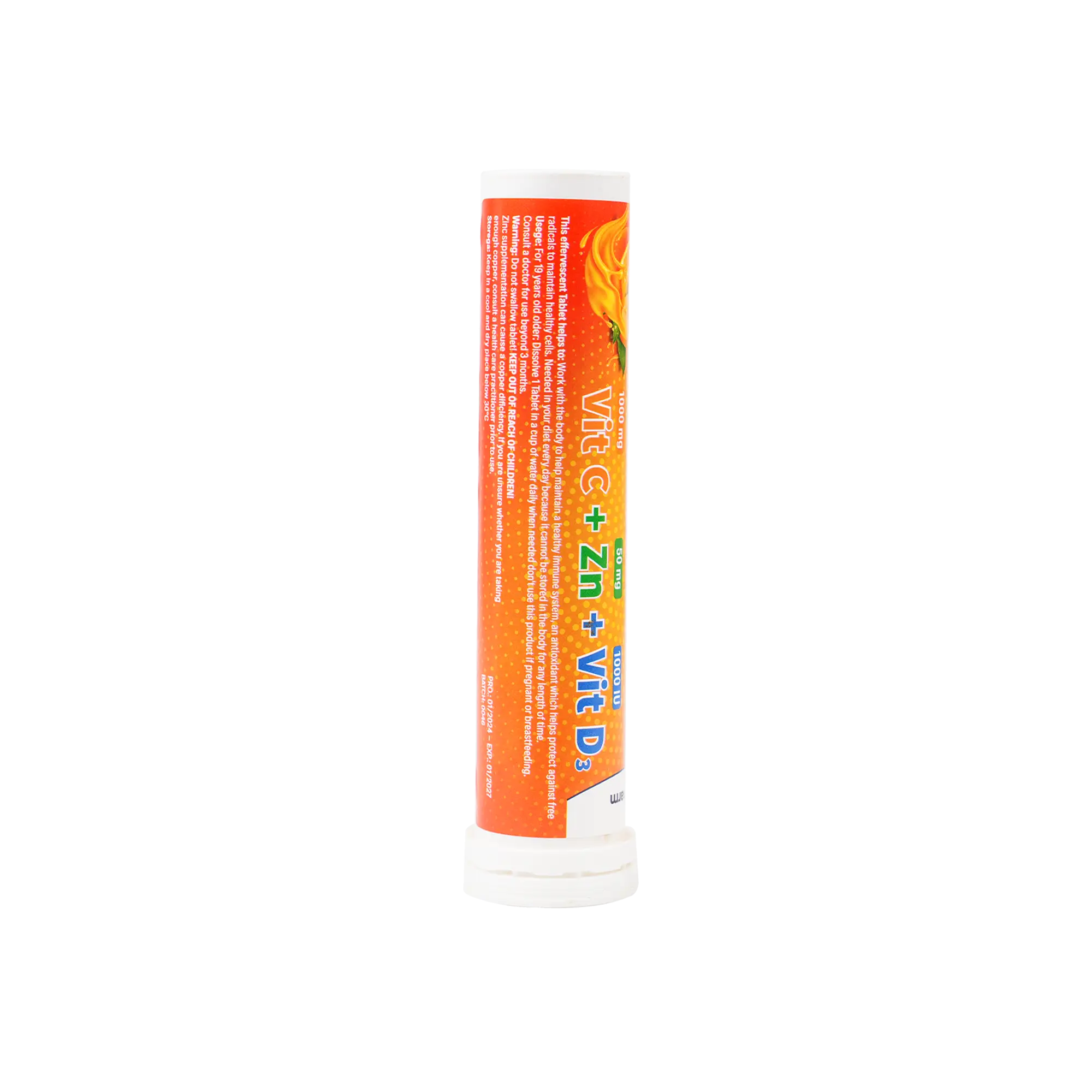 Vita Plus Vit C + Zn + Vit D3 20 Effervescent
