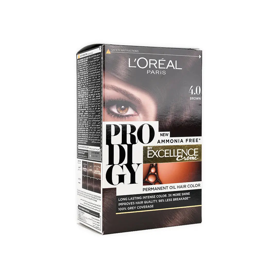 L_oreal Prodigy Permanent Oil Hair Color-4.0 Brown