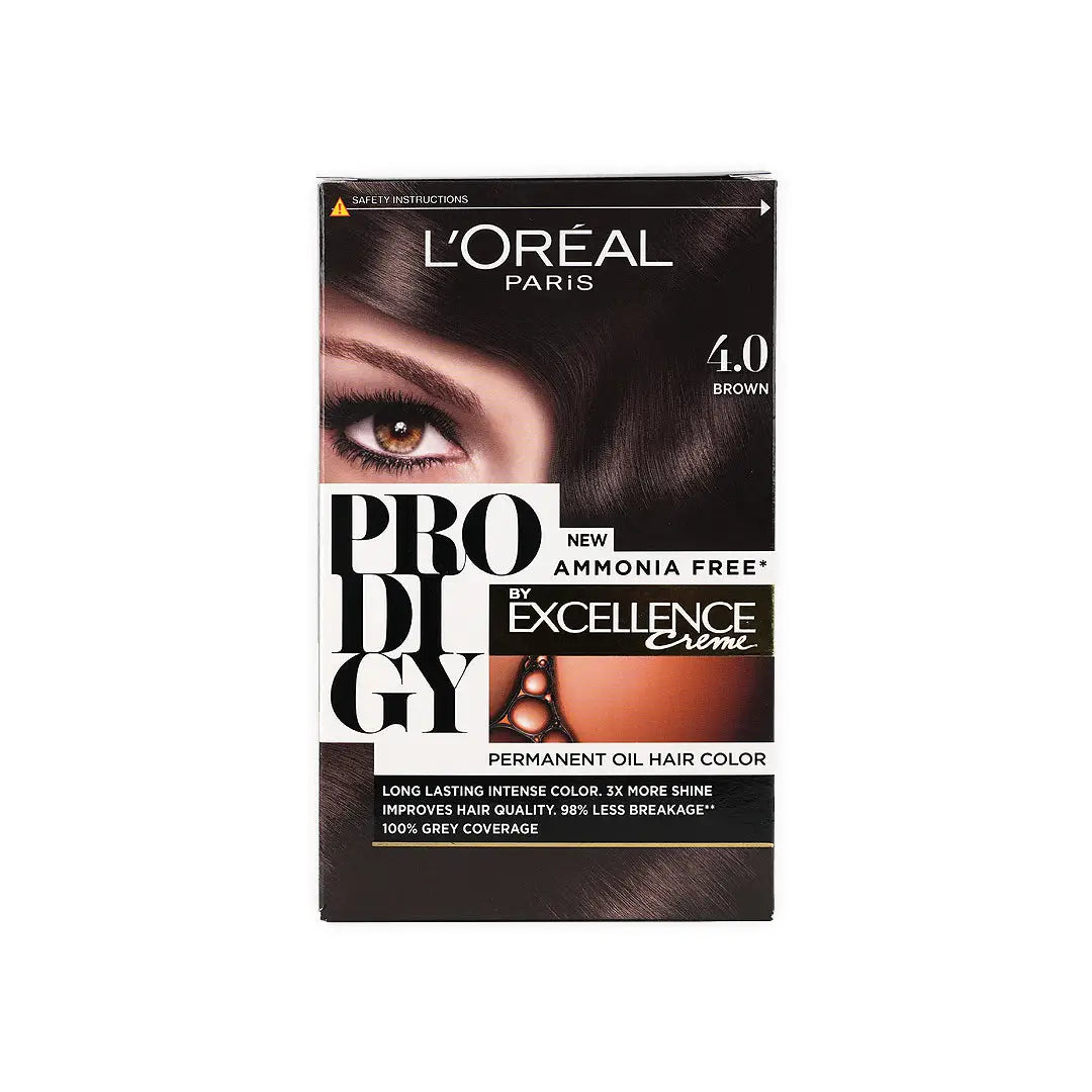 L_oreal Prodigy Permanent Oil Hair Color-4.0 Brown