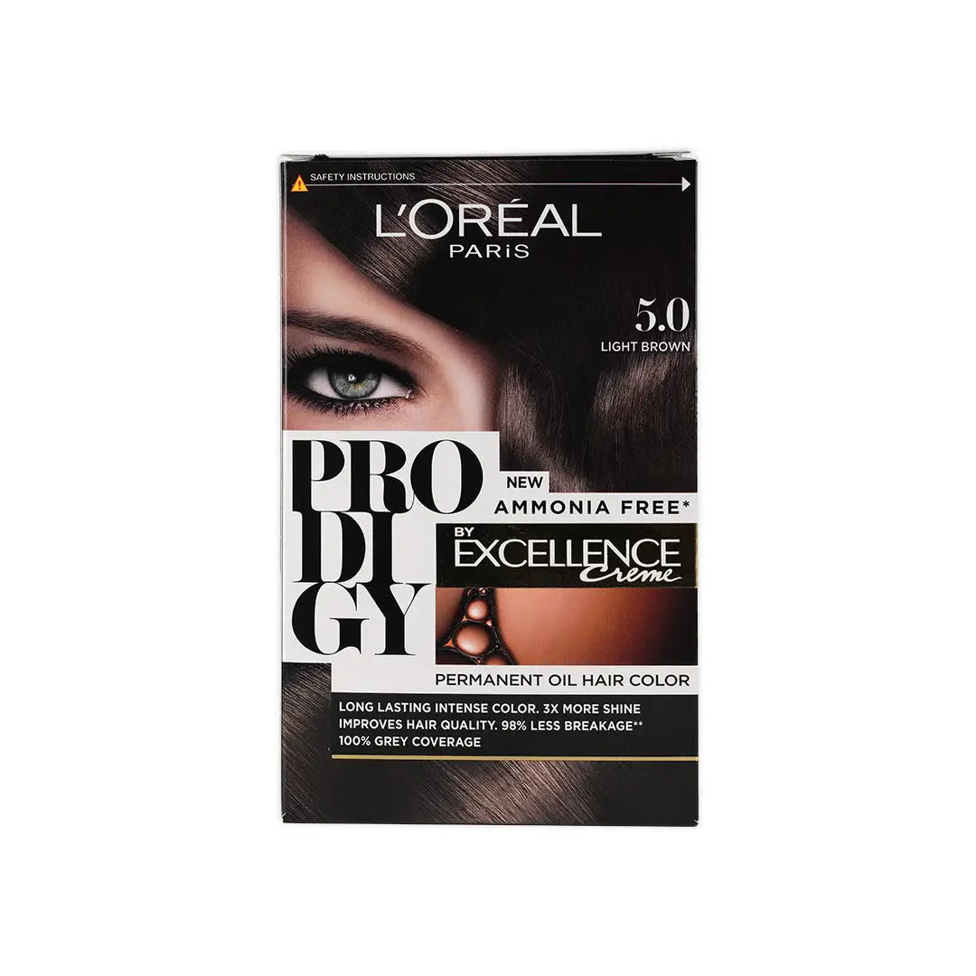 L_oreal Prodigy Permanent Oil Hair Color-5.0 Light Brown