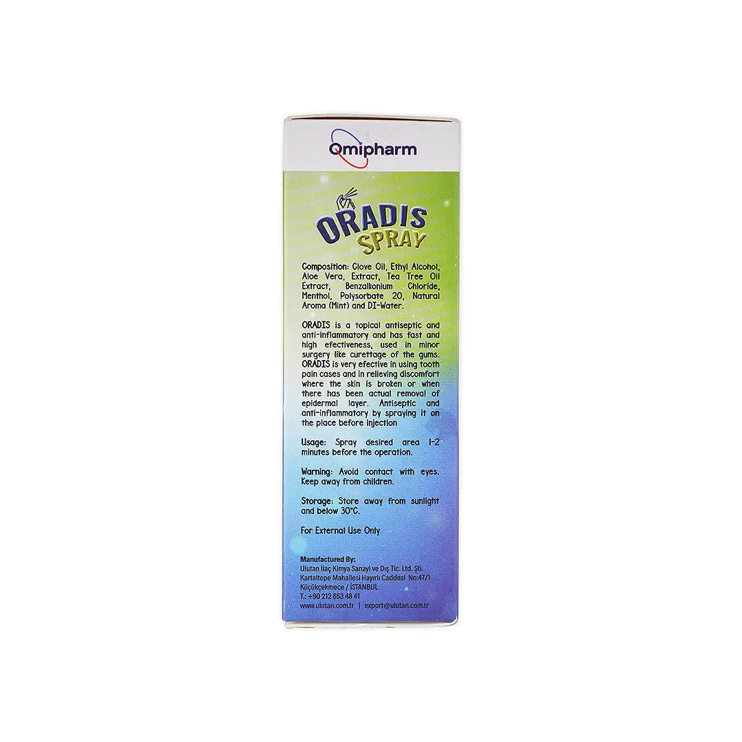 ORADIS TOPICAL ANTISEPTIC SPRAY 50ML