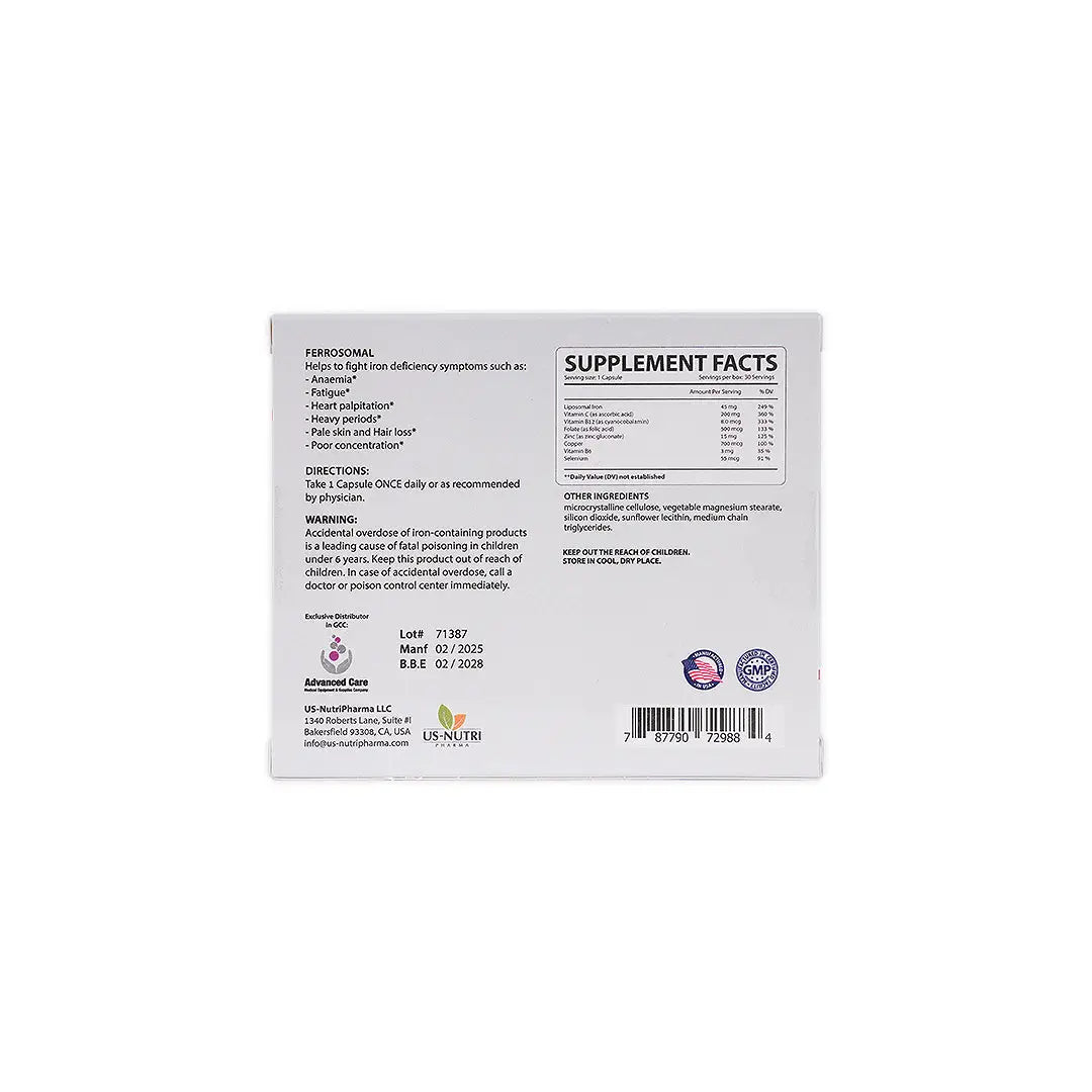 FERROSOMAL 30 CAPSULES