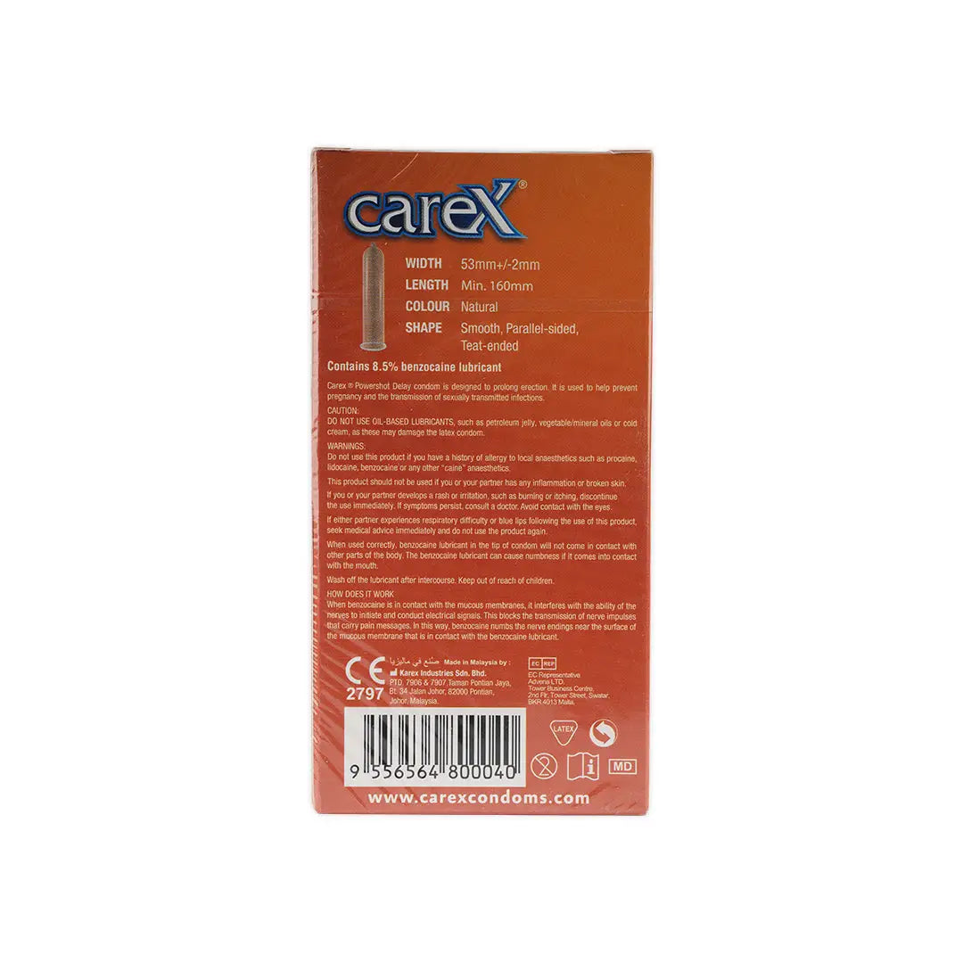 Carex Delay Condoms 12pcs