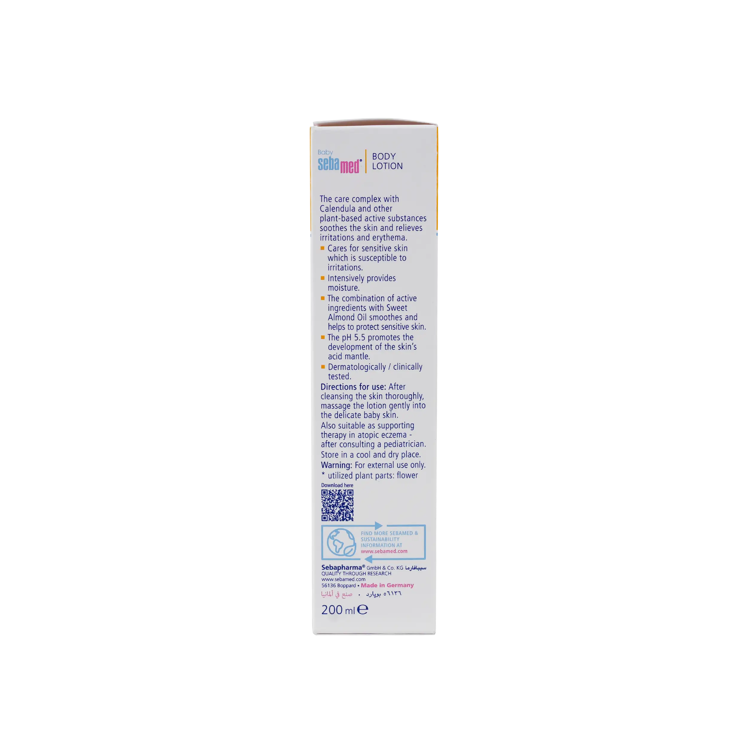 Sebamed Baby Body Lotion With Calendula(5%) 200ml