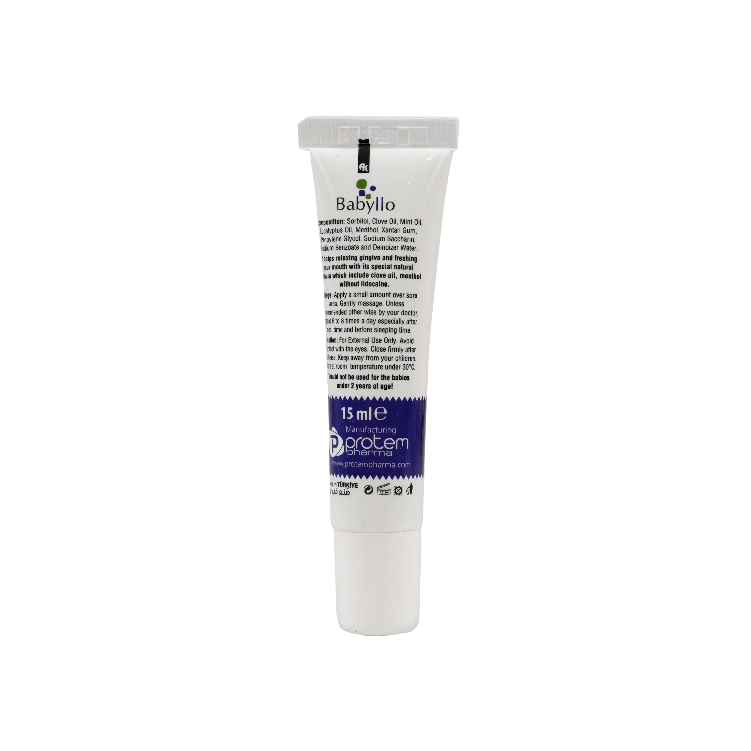 BABYLLO GUM CALMING GEL CLOVE OIL 15ML