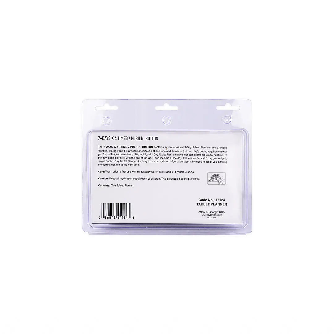 Ezycare Plus 7-Days X 4 Times Tablet Planner (M)