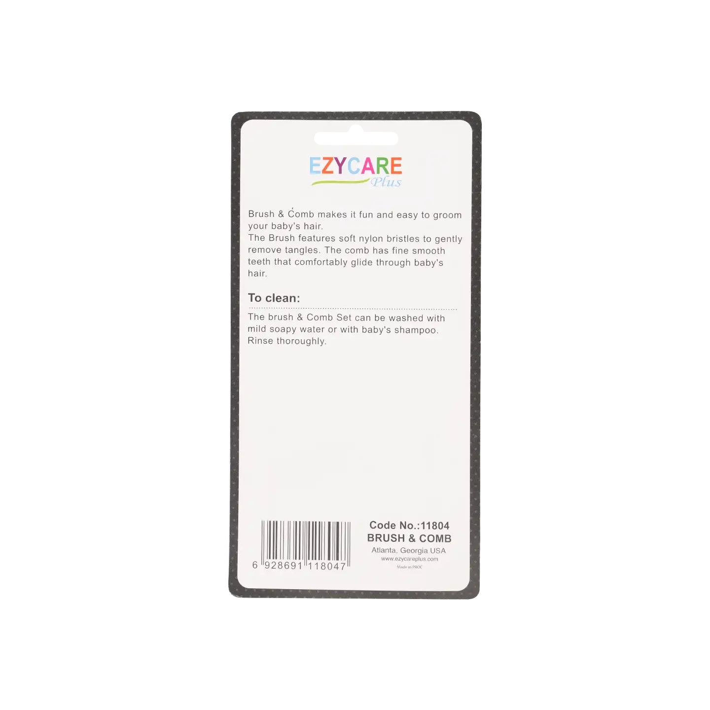 EZYCARE PLUS BRUSH & COMB -11804
