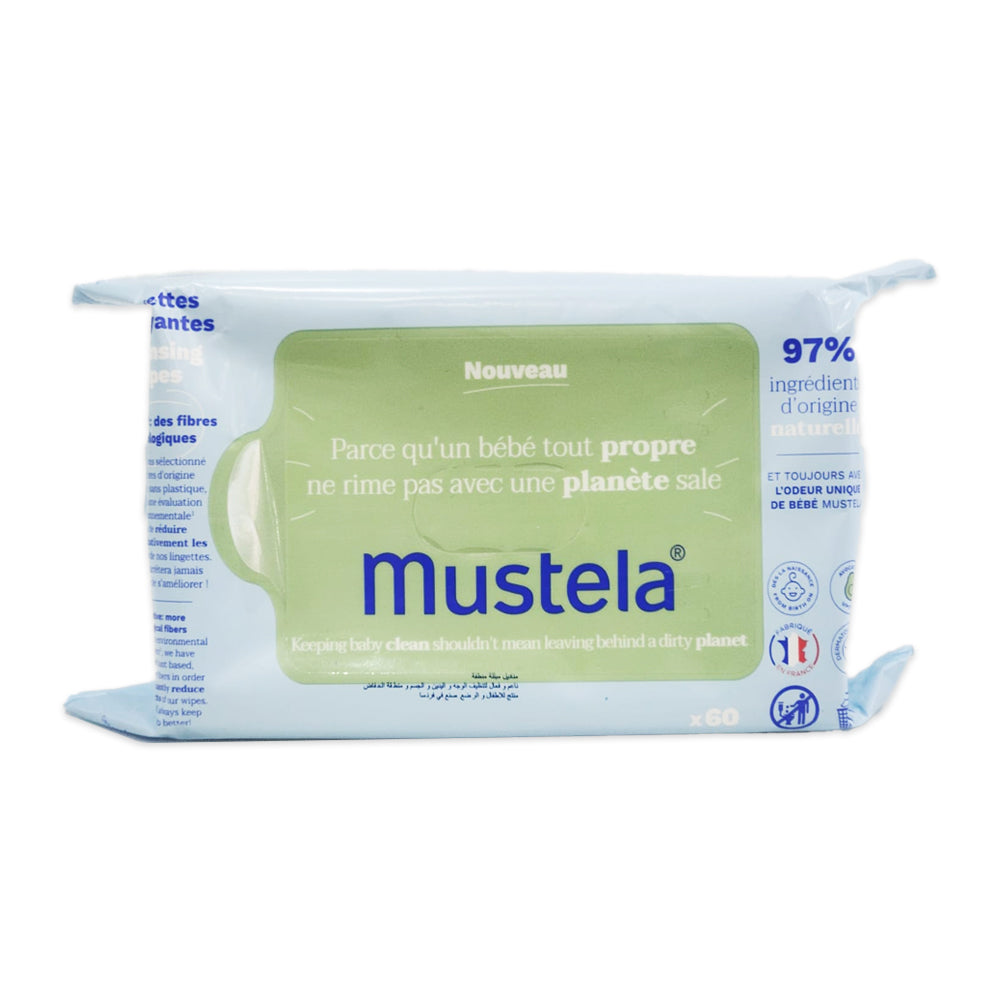 MUSTELA BABY CLEANSING WIPES 60 PCS – Pharmazone