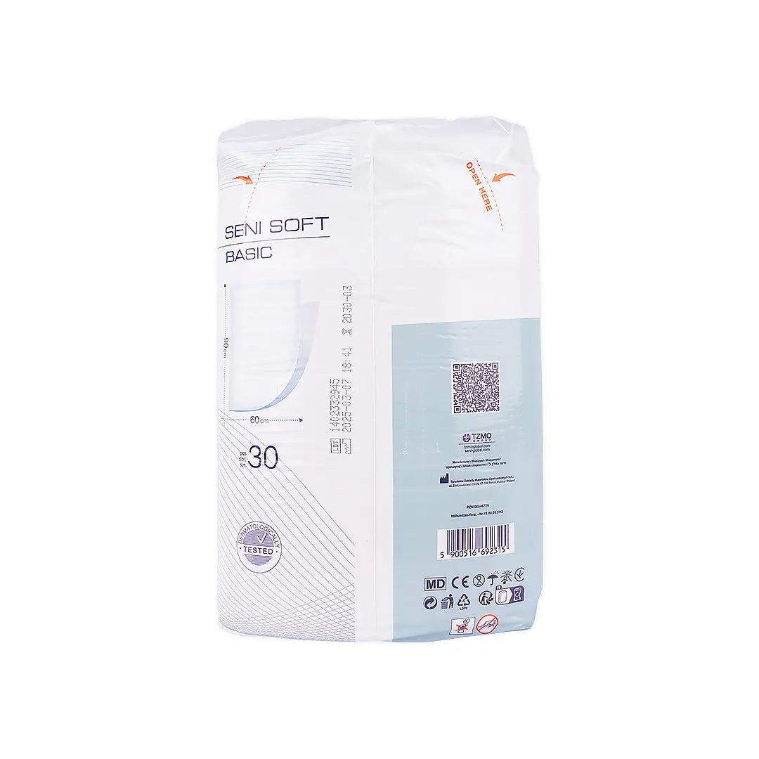 Seni Soft Basic Underpads 90X60cm 30Pcs