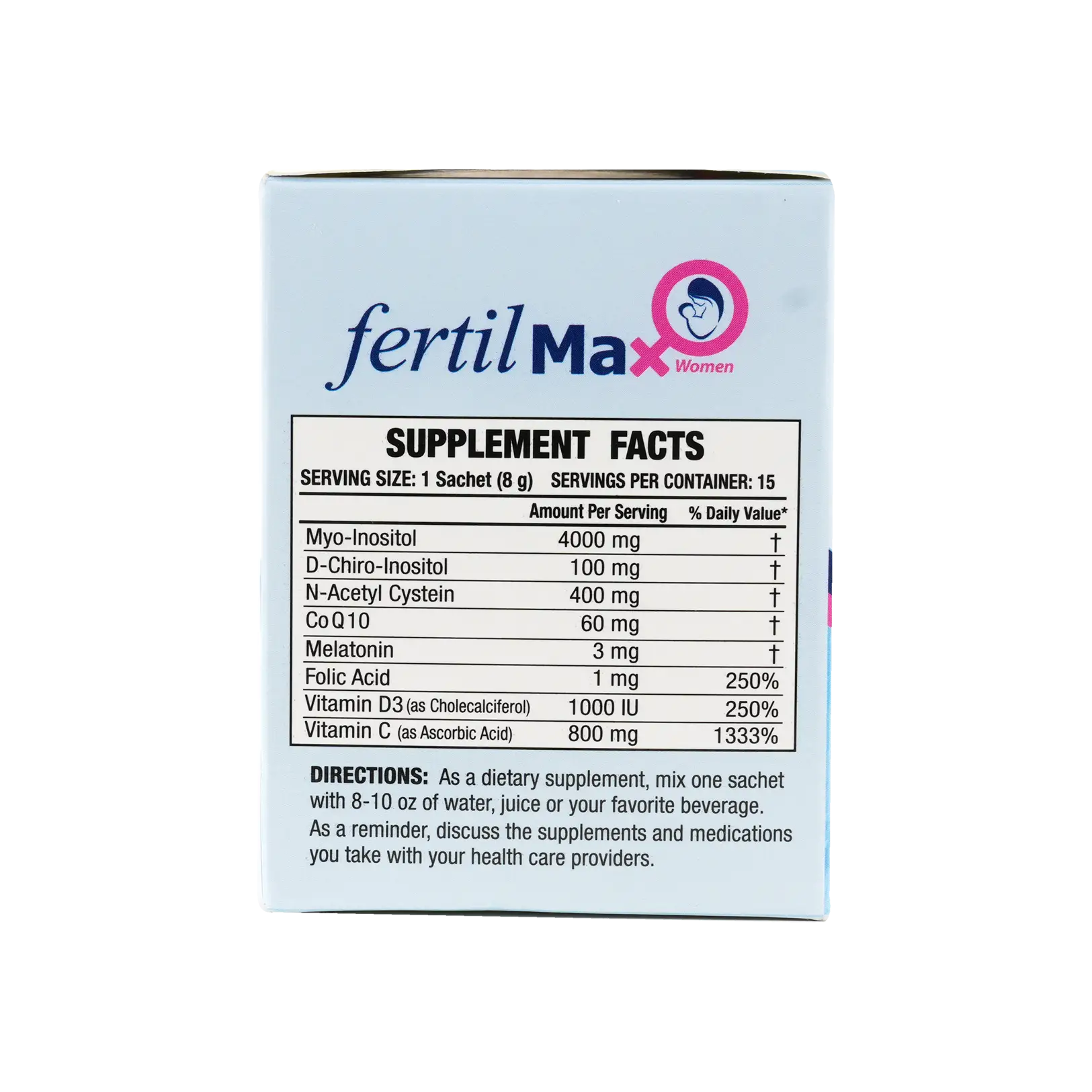 PURE HEALTH FERTIL MAX FOR WOMEN 15 SACHETS-BERRY FLAVOR