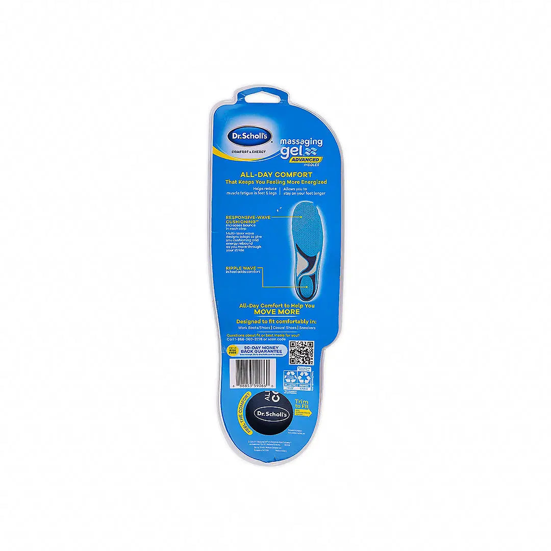 Dr.Scholl's Energizing Comfort Insoles- Men sizes 8-14 1Pair