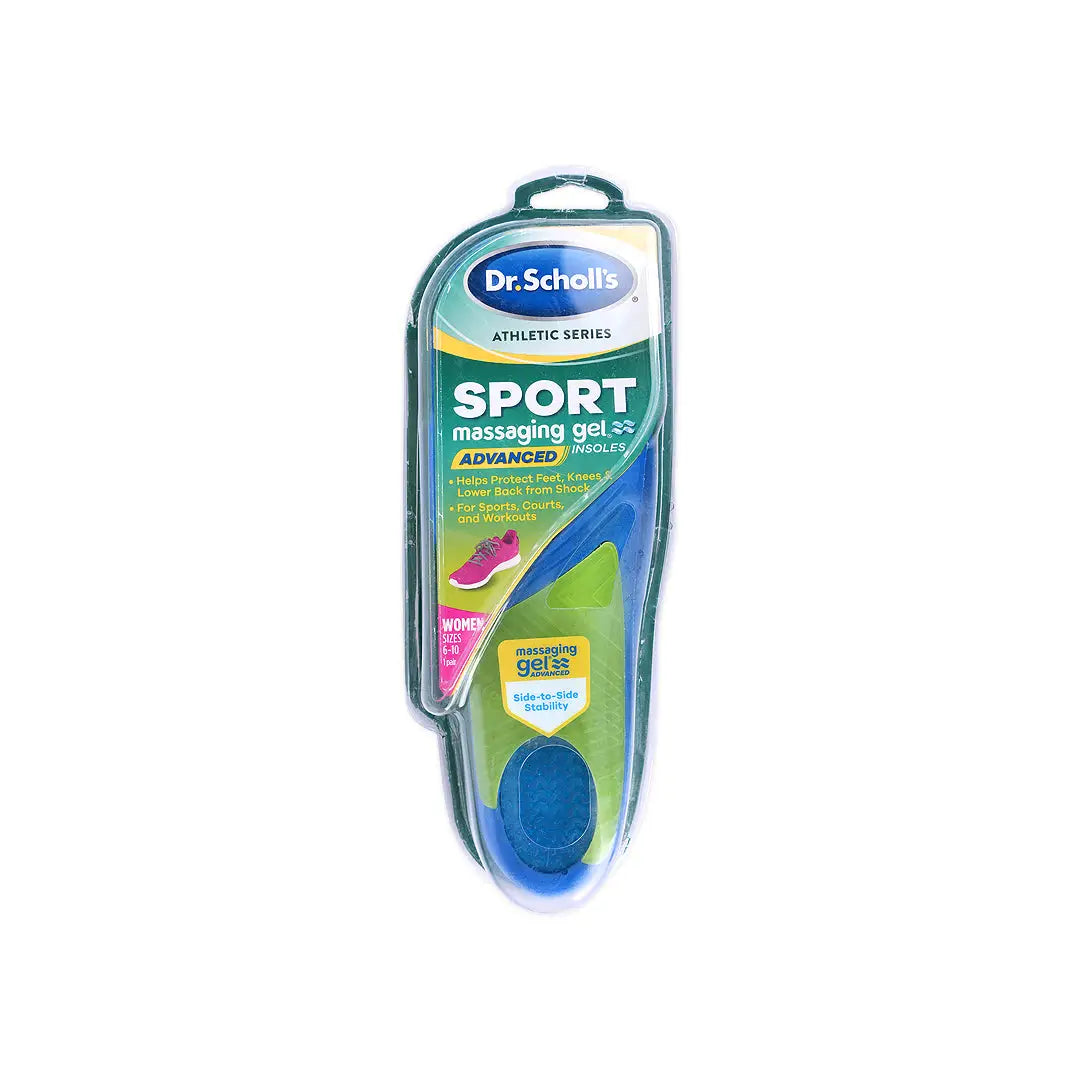 Dr.Scholl's Sport Massaging Gel Insole Women Size 6-10 1Pair
