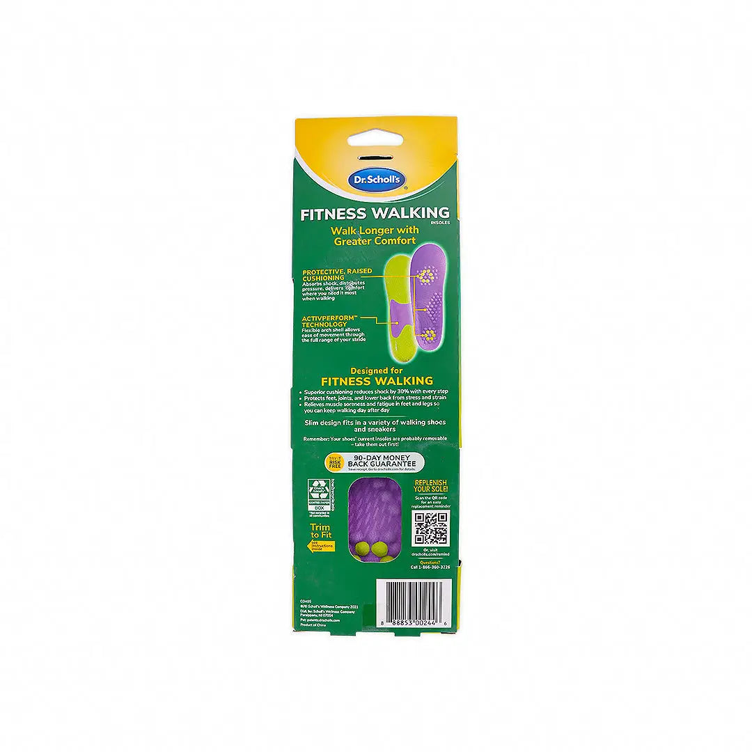 Dr.Scholl's Fitness Walking Insoles - Women Size 6-11 1 pair