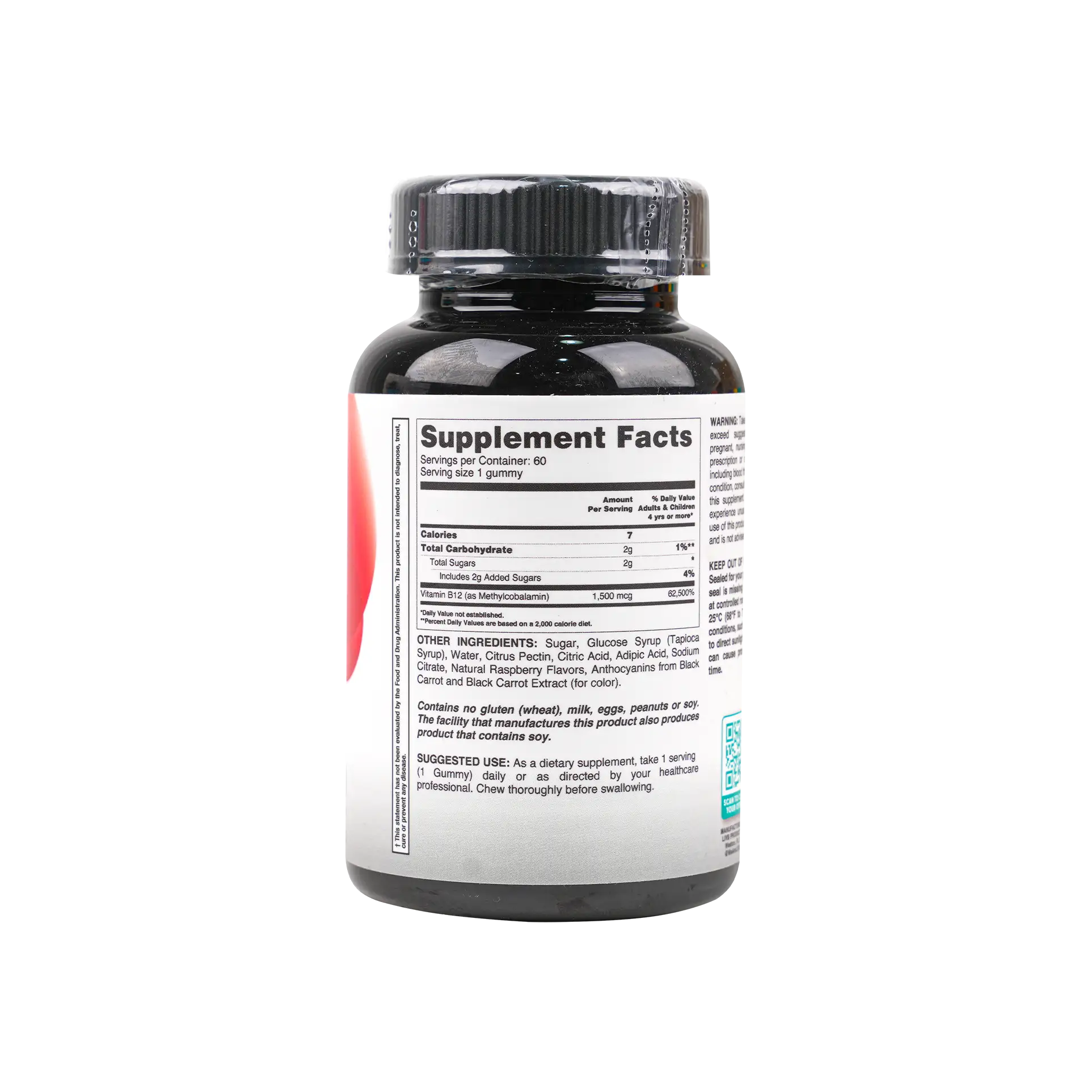 Livs Vitamin B-12 Raspberry Flavored 60 Gummies